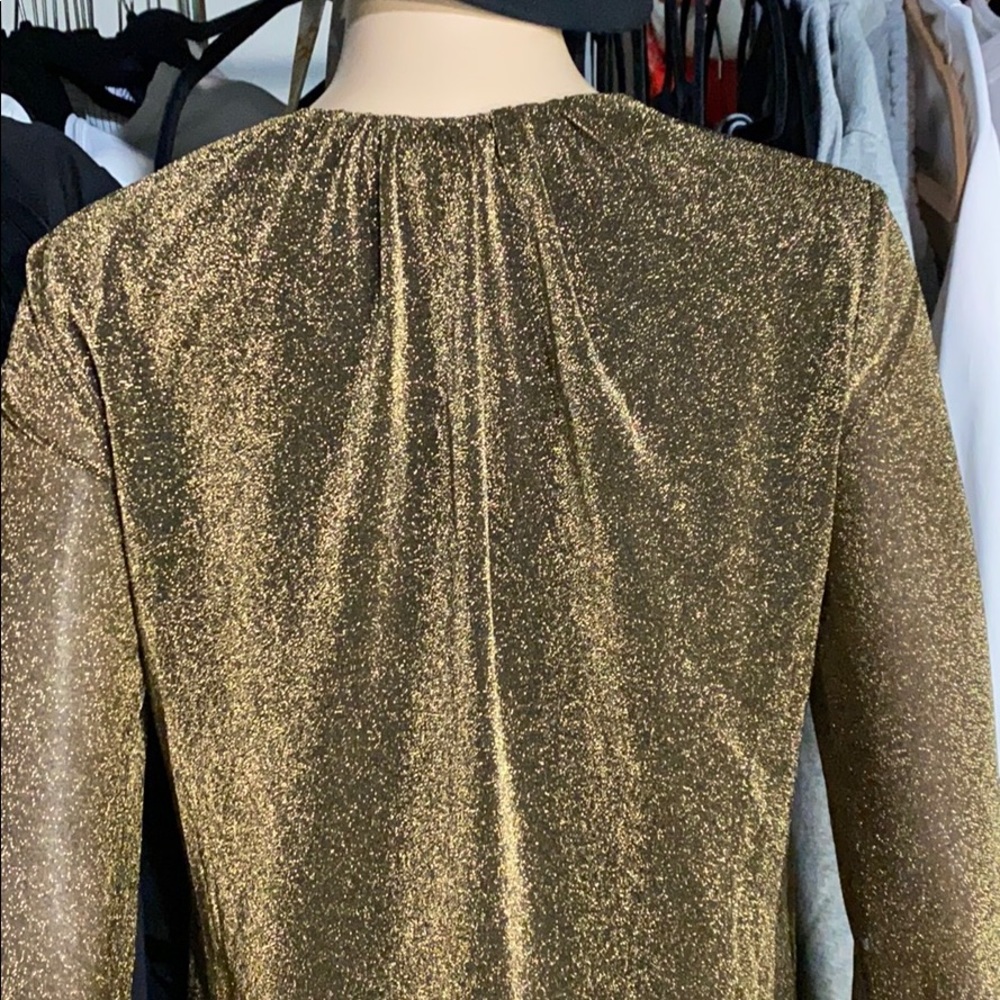 🎞📸RUNWAY METALLIC GOLD GUCCI DRESS - Picture 8 of 16